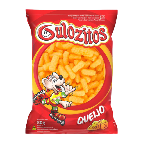 CHIPS GULOZITOS 80 G QUEIJO