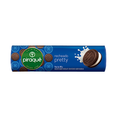 BISCOITO PIRAQUE RECHEADO 160 G PRETTY