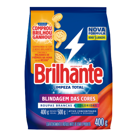 SABAO EM PO 400G BRILHANTE L.TOTAL SACHE