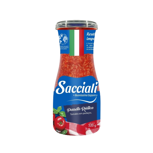 MOLHO PASSATA RUSTICA 520 G SACCIALI DEC