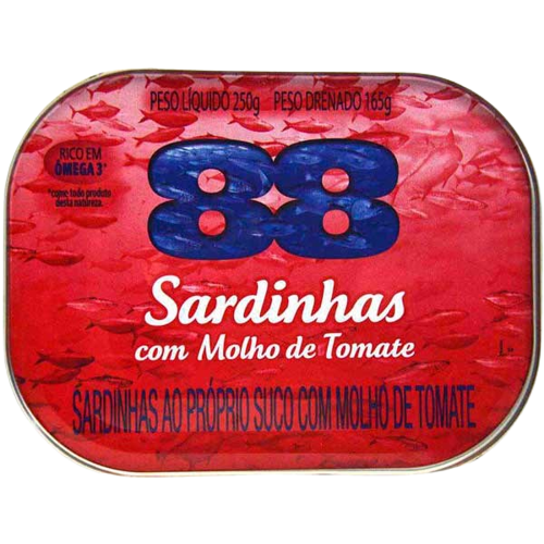 SARDINHA LATA TOMATE 88 250 G