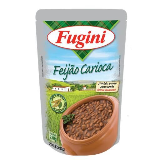 FEIJAO CARIOCA SC 250G FUGINI PRONTO