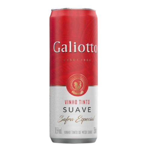 VINHO GALIOTTO TINTO MESA SUAVE LT 355ML