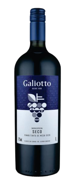 VINHO GALIOTTO TINTO MESA SECO 1L