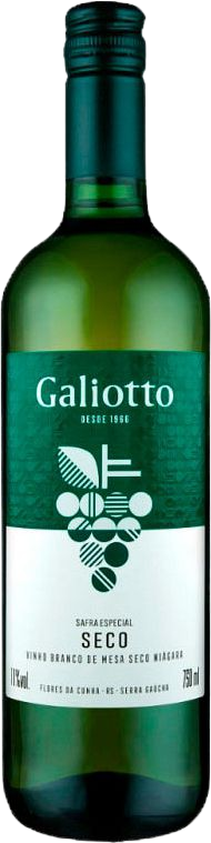 VINHO GALIOTTO BCO MESA SECO NIAGA 750ML