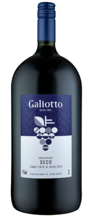VINHO GALIOTTO TINTO MESA SECO 2L