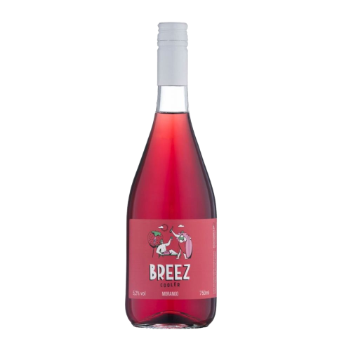 COOLER MORANGO GASEIFICADO BREEZ 750 ML