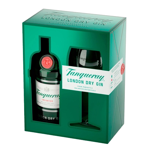 GIN TANQUERAY LONDON DRY C TACA 750ML