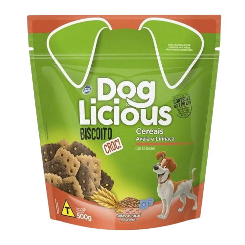 PETISCO DOGLIC BISCOITO CEREAIS 500G