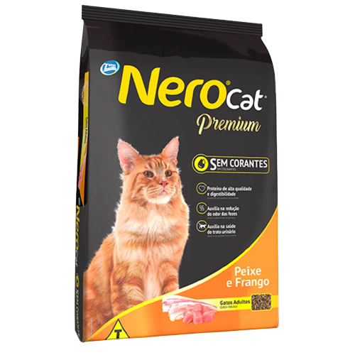 RACAO NERO CAT PREM PEIXE FRG AD 10,1KG
