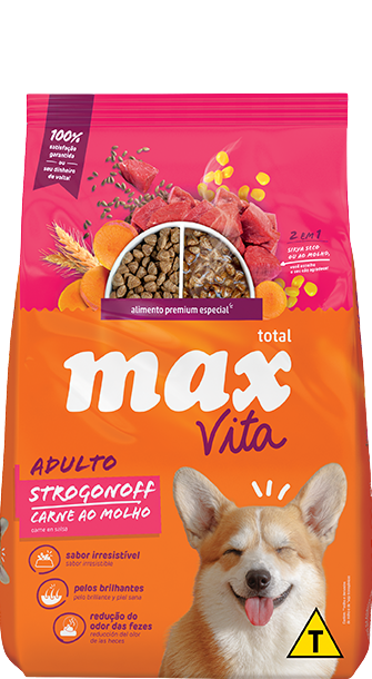 RACAO MAX DOG VITA STROGONOF AD 10,1KG