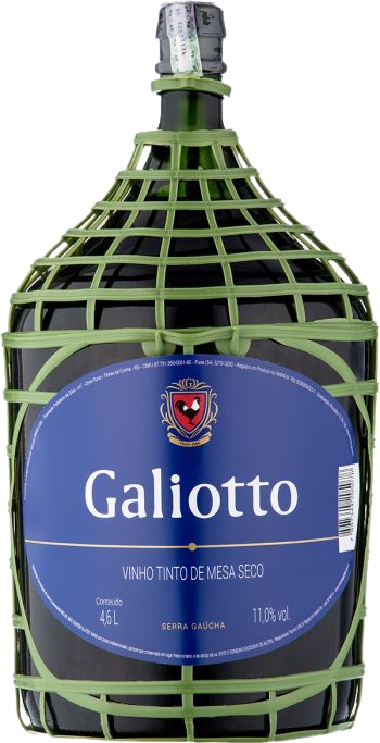 VINHO GALIOTTO TINTO MESA SECO 4,6L