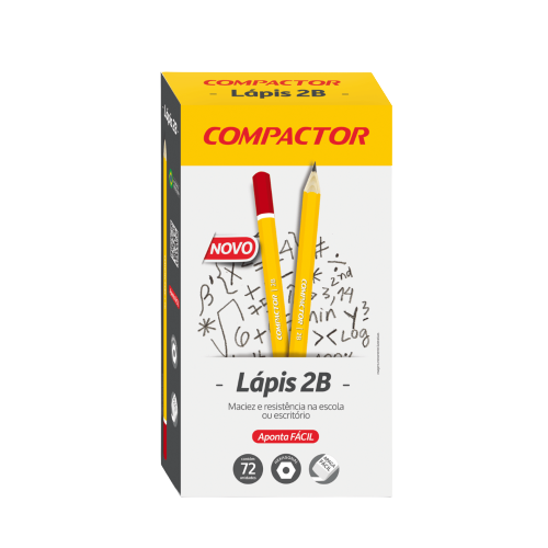 LAPIS DE MADEIRA 2B COMPACTOR 72 UN
