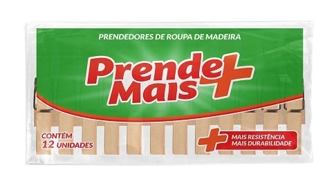 PRENDEDOR DE ROUPA PREND MAIS 12UN MD