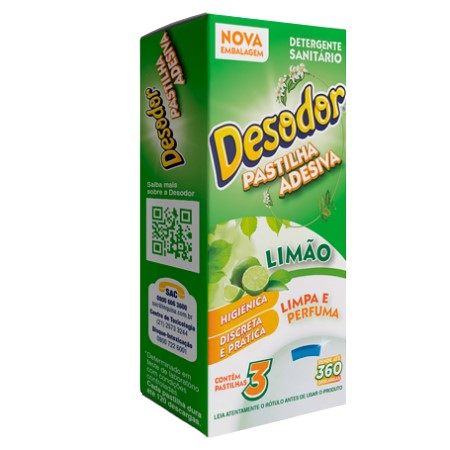 PASTILHA ADESIVA DESODOR LIMAO