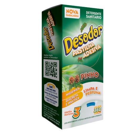 PASTILHA ADESIVA DESODOR PINHO
