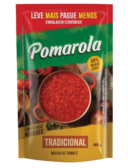 MOLHO TOMATE POMAROLA 460G SC TRAD
