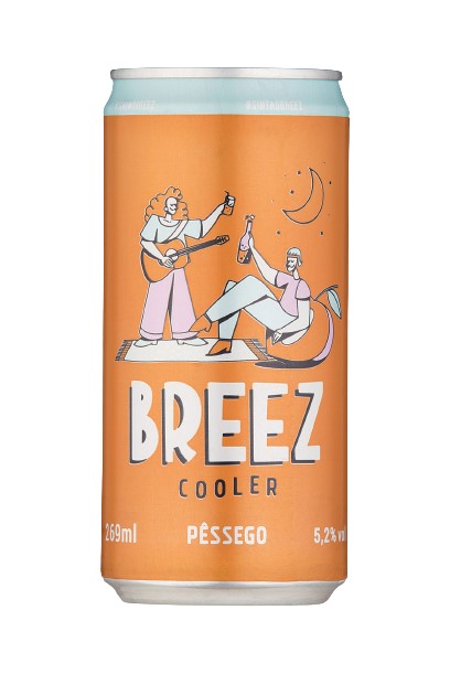 COOLER PESSEGO GASEIFICADO BREEZ 269 ML