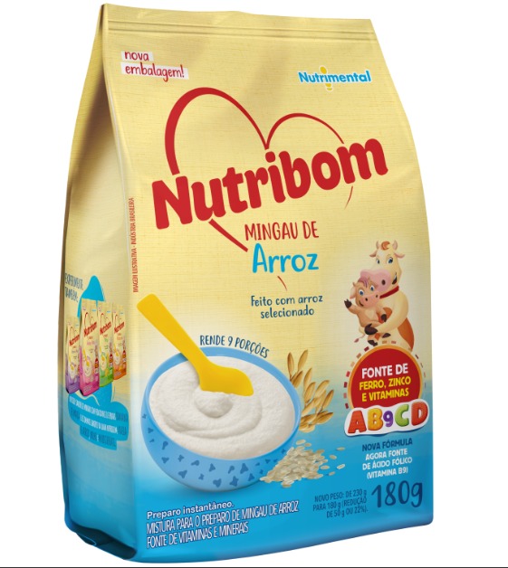 MINGAU NUTRIBOM SACHE ARROZ 180 G
