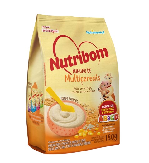 MINGAU NUTRIBOM SACHE MULTICEREAIS 180G