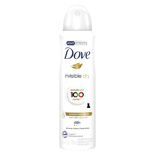 DESOD DOVE AERO 150ML FEM INVISIBLE DRY