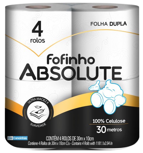 CN PAPEL HIG. 8X12 FOFINHO FD ABSOLU 30M