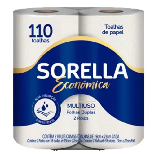 CN TOALHA DE PAPEL SORELLA FD 12X2 55 F