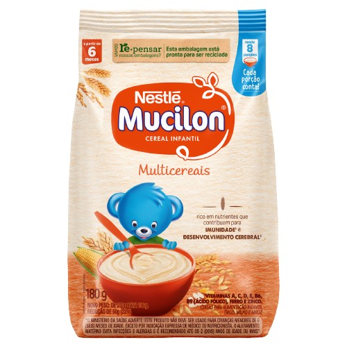 MINGAU MUCILON SACHE MULTICEREAIS 180 G 