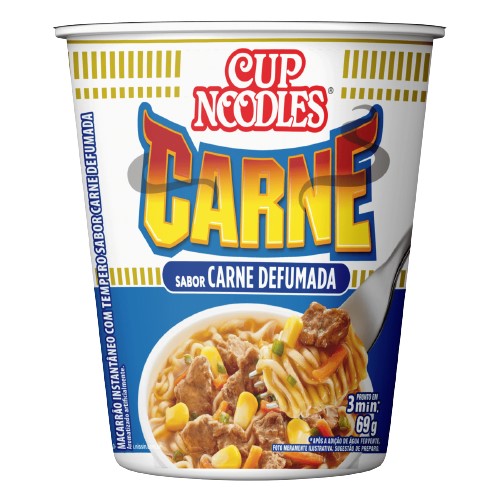 CUP NOODLES 69 G NISSIN CARNE DEFUMADA