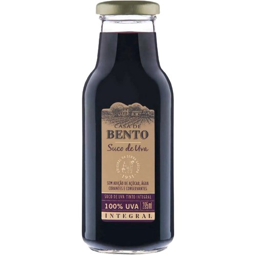 SUCO UVA CASA BENTO NAT 295 ML