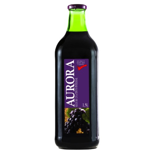 SUCO DE UVA AURORA VIDRO TTO INT 1,5L