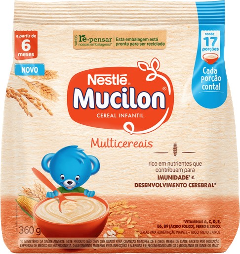 MINGAU MUCILON SACHE MULT CEREAIS 360 G