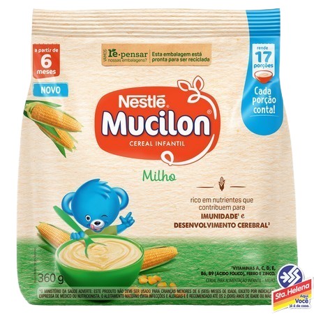 MINGAU MUCILON SACHE MILHO 360 G