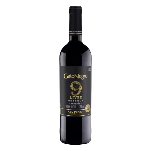 V GATO NEGRO 9 LIVES CARMENERE 750 ML