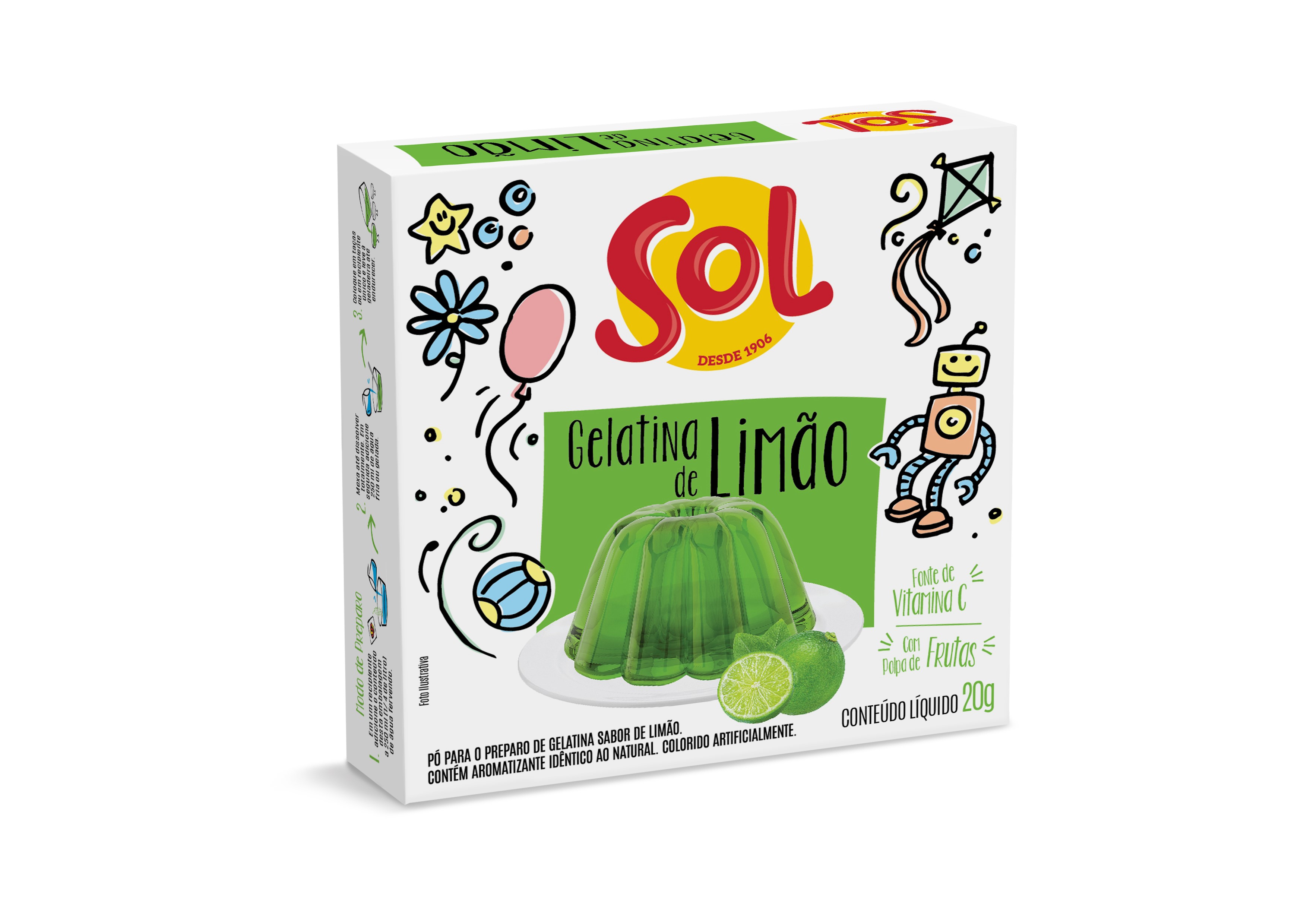 JM GELATINA SOL CX LIMAO 20 G