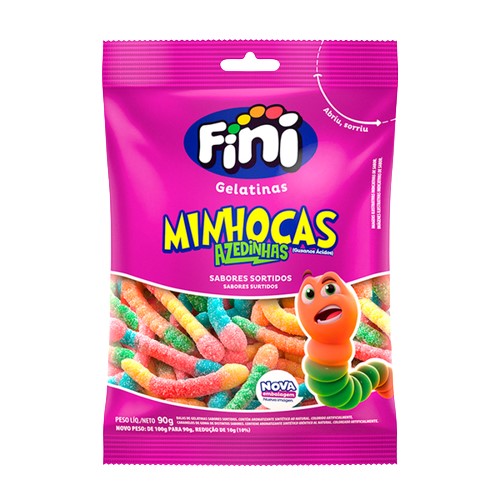FI BALA GELATINA FINI MINHOCA CITRIC 80G