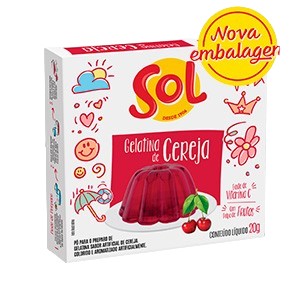 JM GELATINA SOL CX CEREJA 20 G