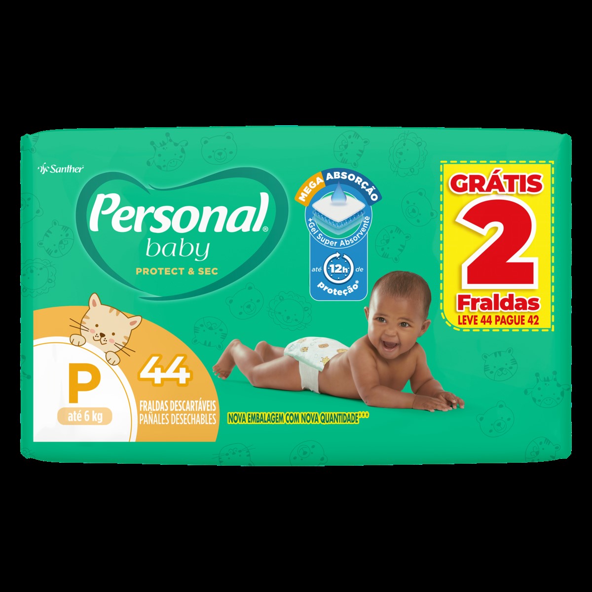 FRALDA DESC.PERSONAL PROTECT&SEC P 44UN