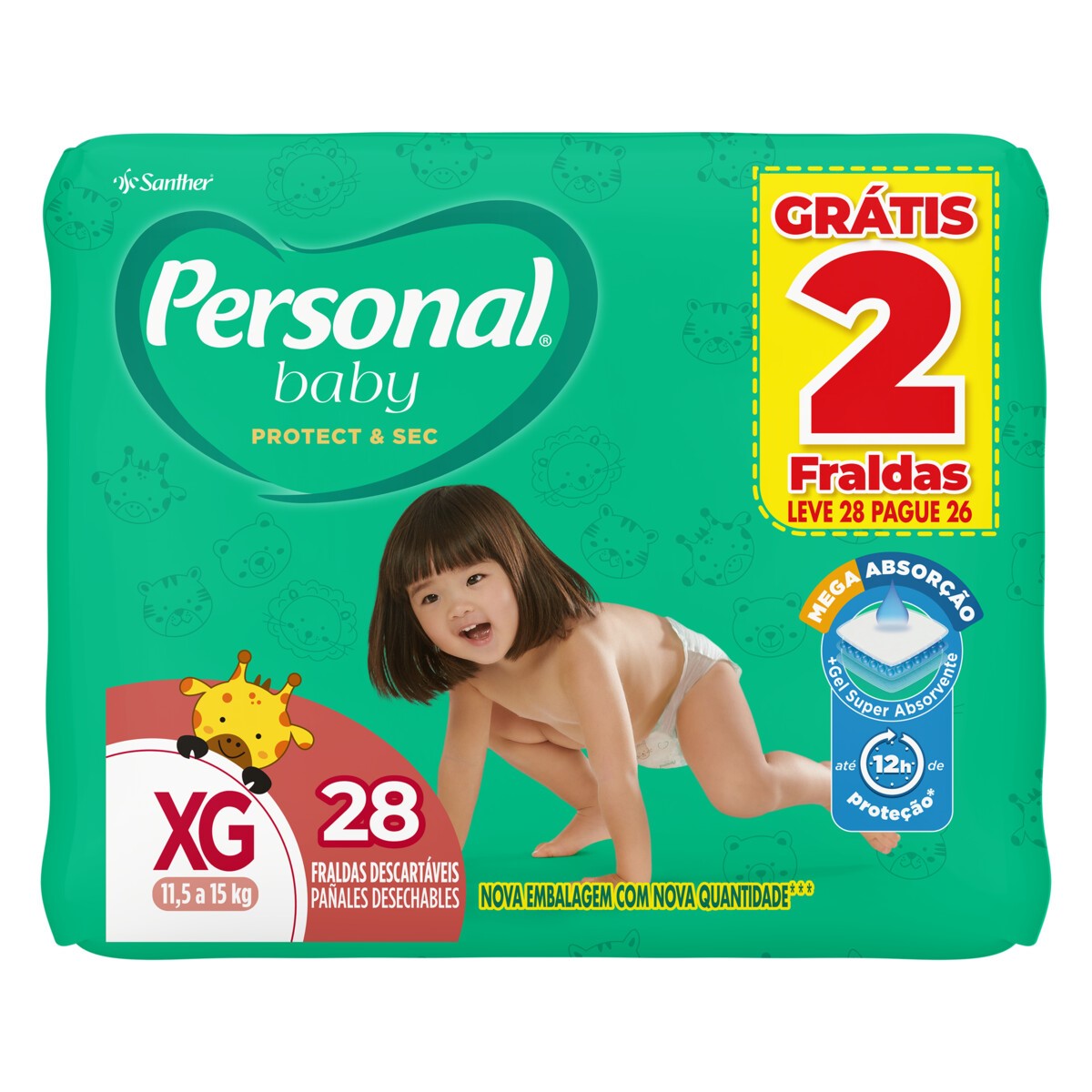 FRALDA DESC.PERSONAL MEGA XG 28UN