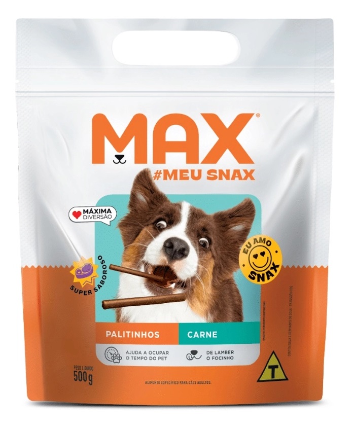 PETISCO SNACK MAX BIFINHO CARNE 500G 