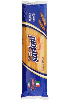 MACARRAO ESPAGUETE 500 G SARLONI SEMOLA