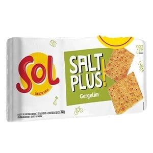 JM BISCOITO SALT PLUS 360G GERGELIM SOL