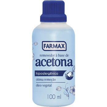 ACETONA 100ML FARMAX REMOVEDOR