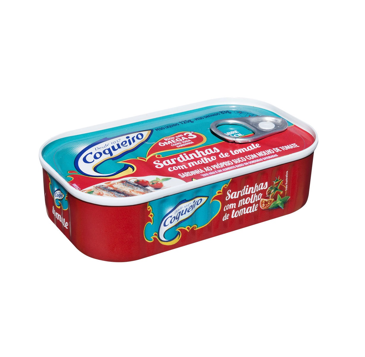 SARDINHA COQUEIRO TOMATE 125G