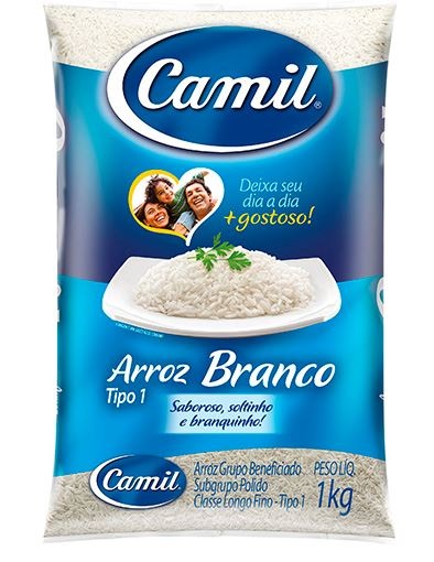 ARROZ TIPO 1 CAMIL 1 KG BRANCO
