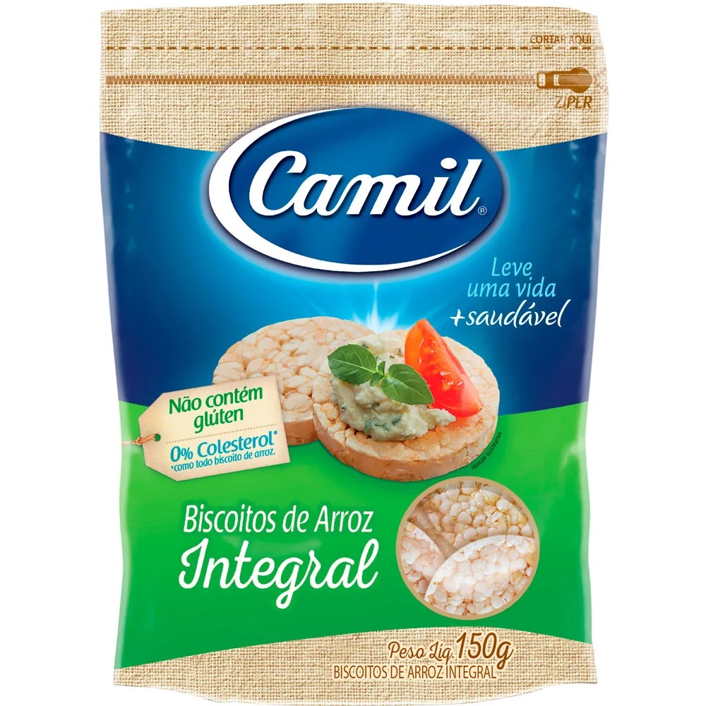 MINI BISCOITO DE ARROZ CAMIL 150 G