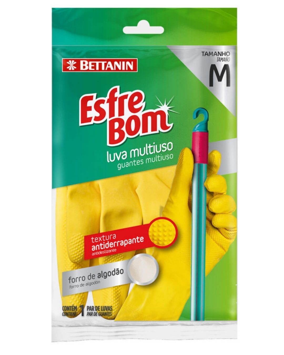 BT LUVA MULT LATEX ESFREBOM M 13000M 12U