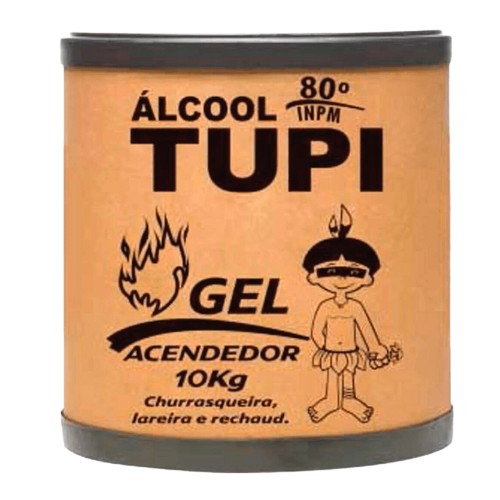 ALCOOL GEL ACENDEDOR 80º TUPI 10 KG