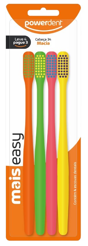 ESCOVA POWERDENT MAIS EASY 4UN 2596