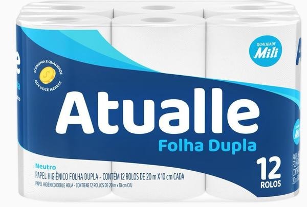 PAPEL HIG. 12X1 MILI ATUALE FL DUPLA 20M